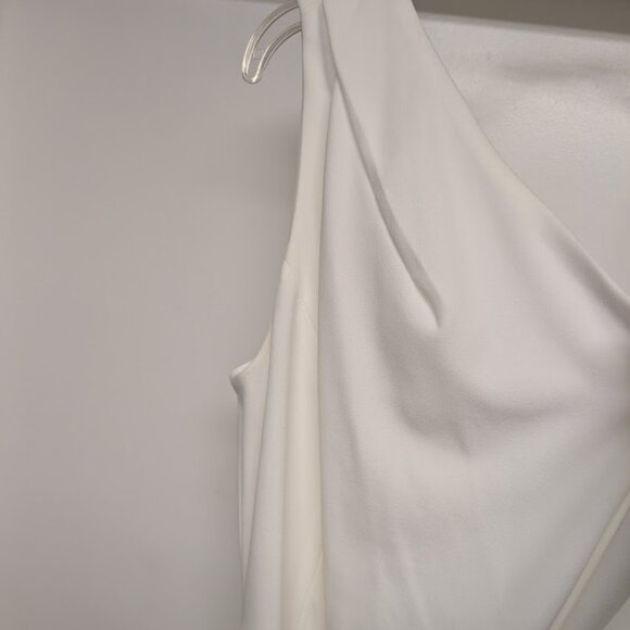 Antonio Melani - Carlos Jumpsuit Off-White One Shoulder Wide Leg Sz. 10 - Picture 5 of 8